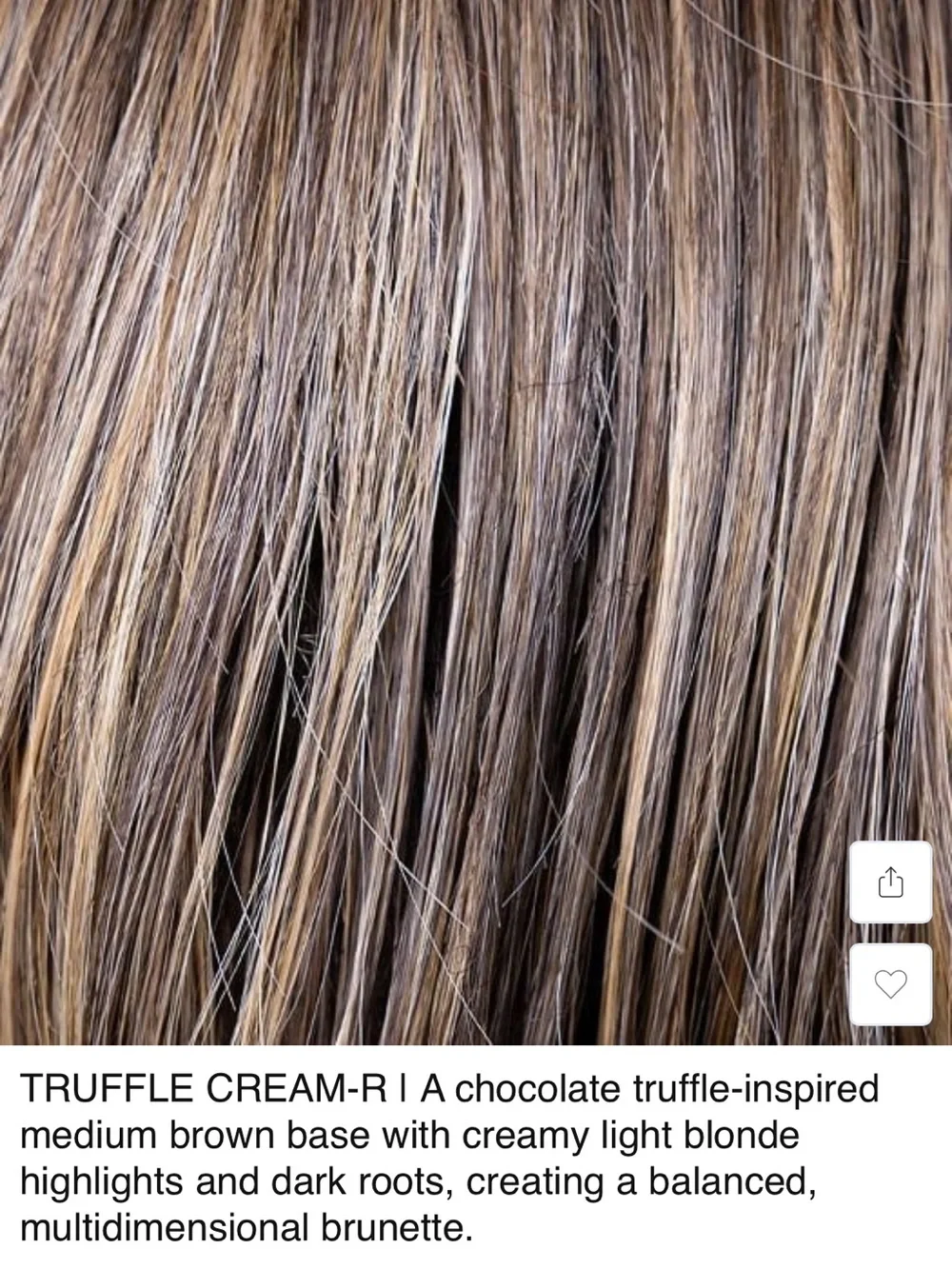 Belle Tress Hepburn Wig / Truffle Cream R - Picture 2 of 4